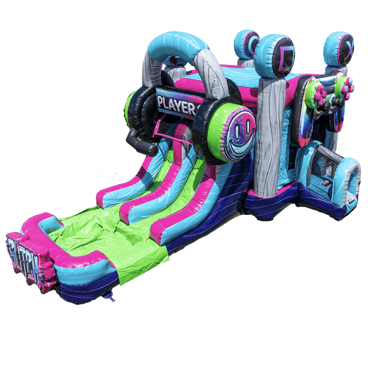 Glitch Combo bounce house rental in Ocala FL